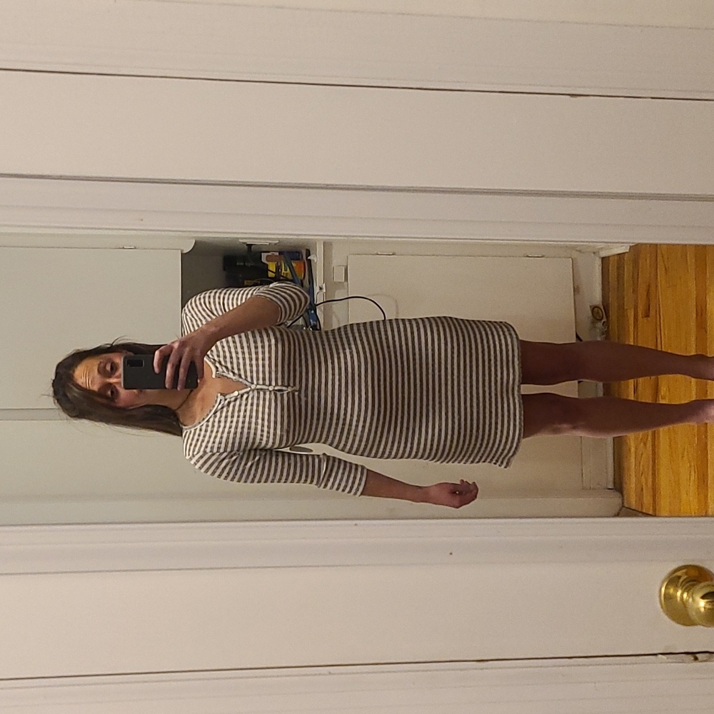Lulu's Ribbed Henley Dress NWT